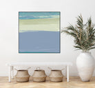 Blue Coast I by Sharon Gordon on GIANT ART - beige abstract