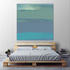 Blue Coast II by Sharon Gordon on GIANT ART - green abstract