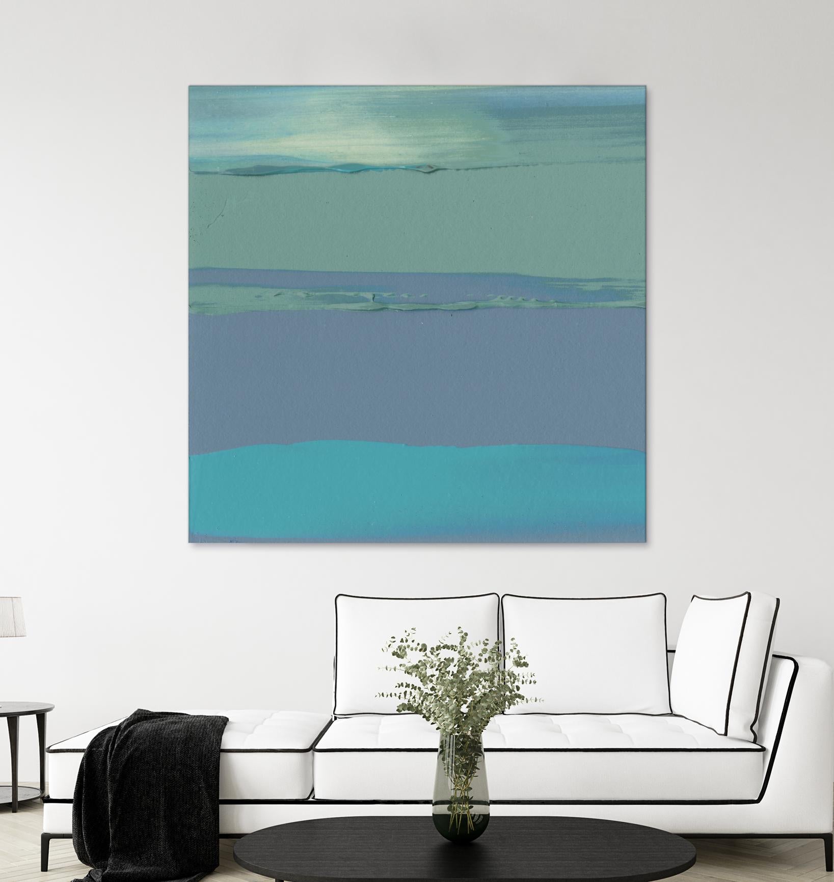 Blue Coast II by Sharon Gordon on GIANT ART - green abstract