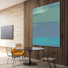 Blue Coast II by Sharon Gordon on GIANT ART - green abstract