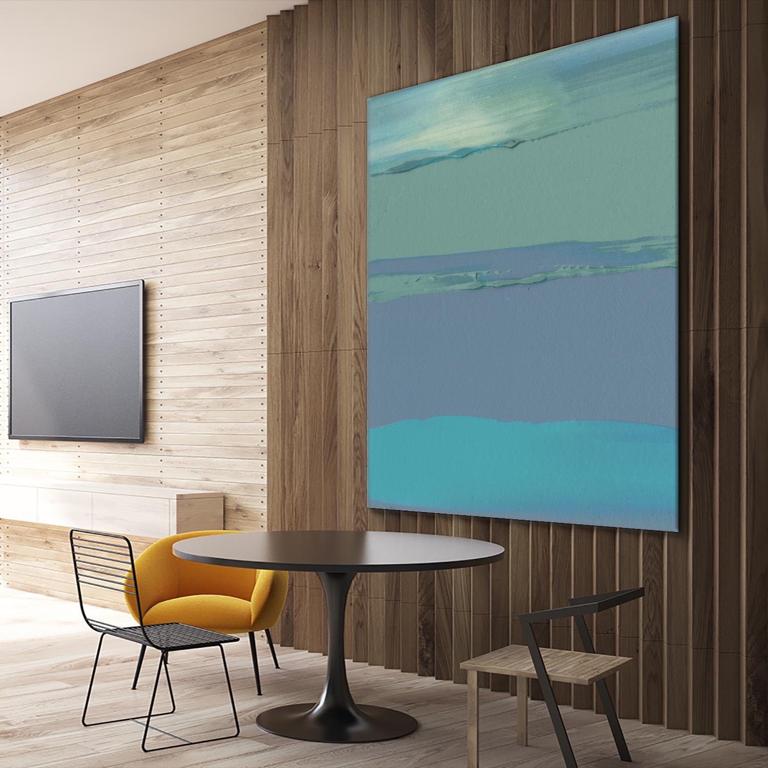 Blue Coast II by Sharon Gordon on GIANT ART - green abstract