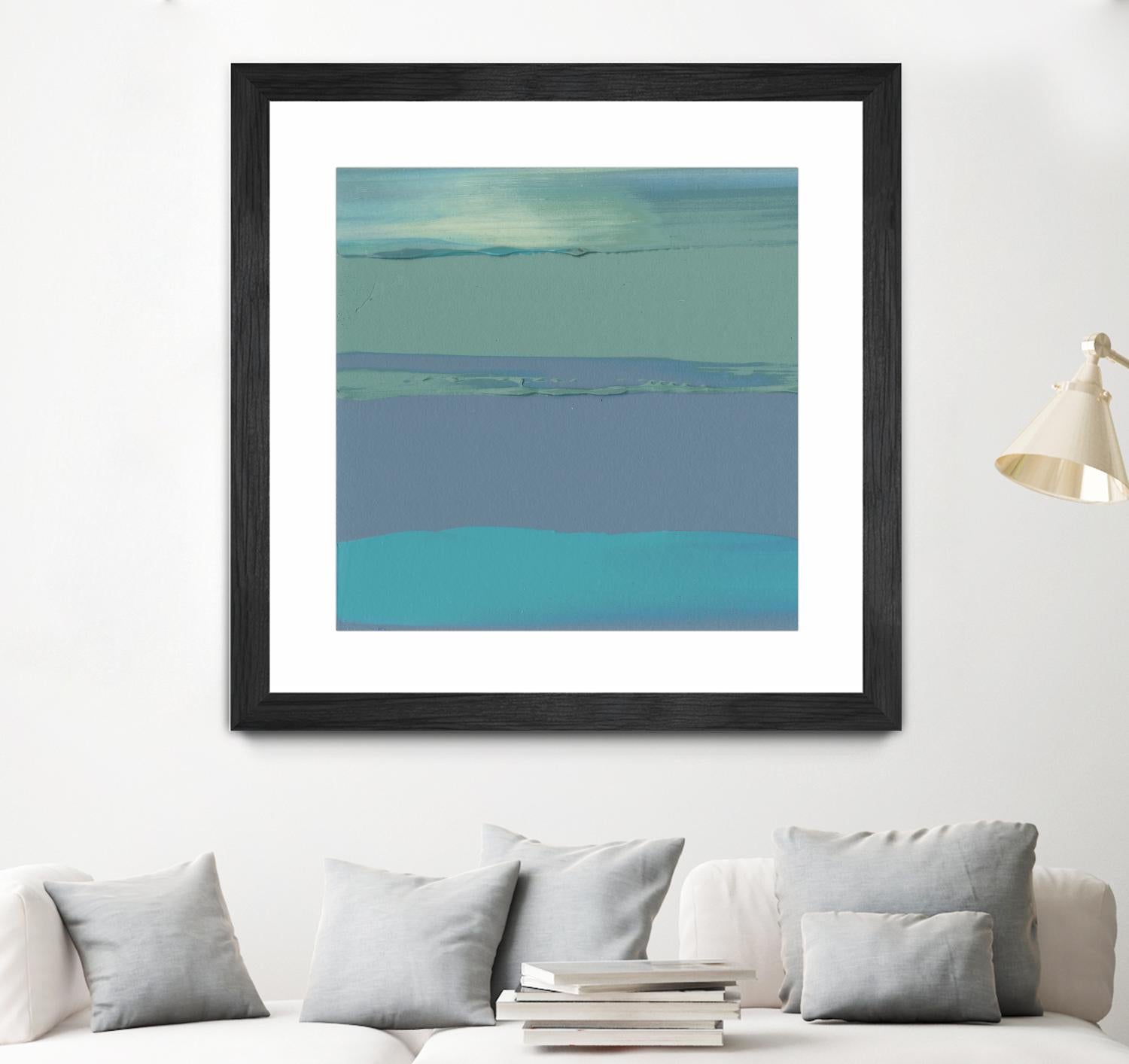 Blue Coast II by Sharon Gordon on GIANT ART - green abstract