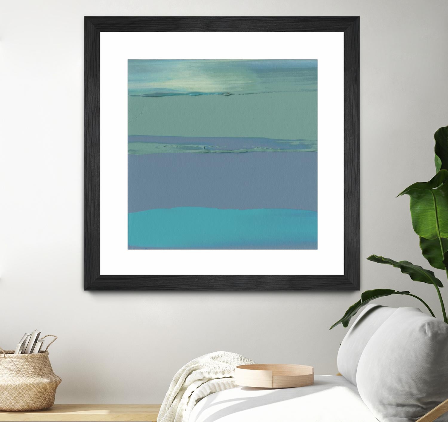 Blue Coast II by Sharon Gordon on GIANT ART - green abstract