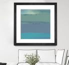 Blue Coast II by Sharon Gordon on GIANT ART - green abstract