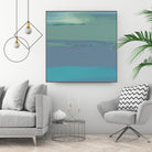 Blue Coast II by Sharon Gordon on GIANT ART - green abstract