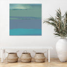 Blue Coast II by Sharon Gordon on GIANT ART - green abstract