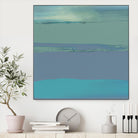 Blue Coast II by Sharon Gordon on GIANT ART - green abstract