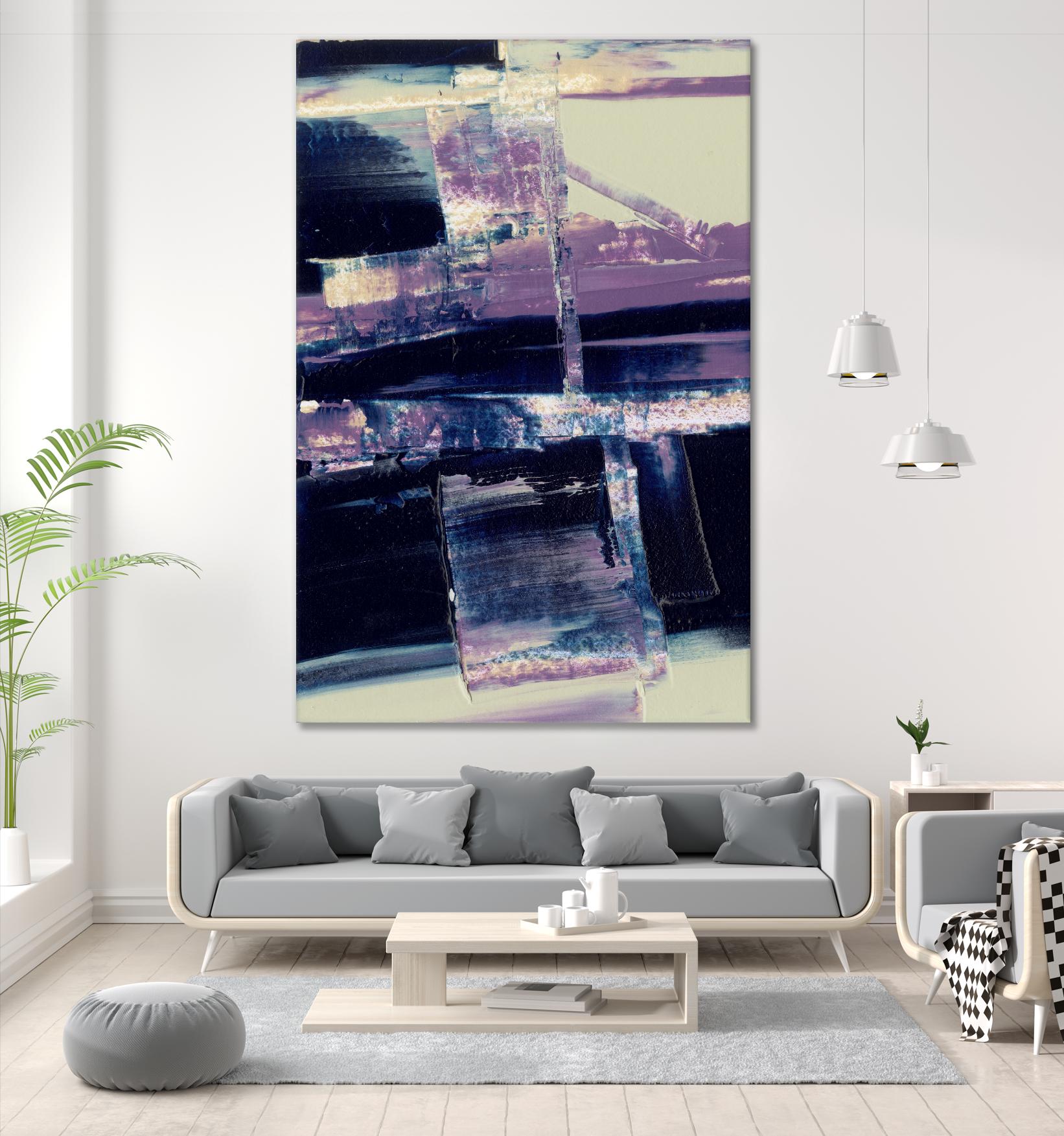 Violet Fusion I by Sharon Gordon on GIANT ART - pink abstract