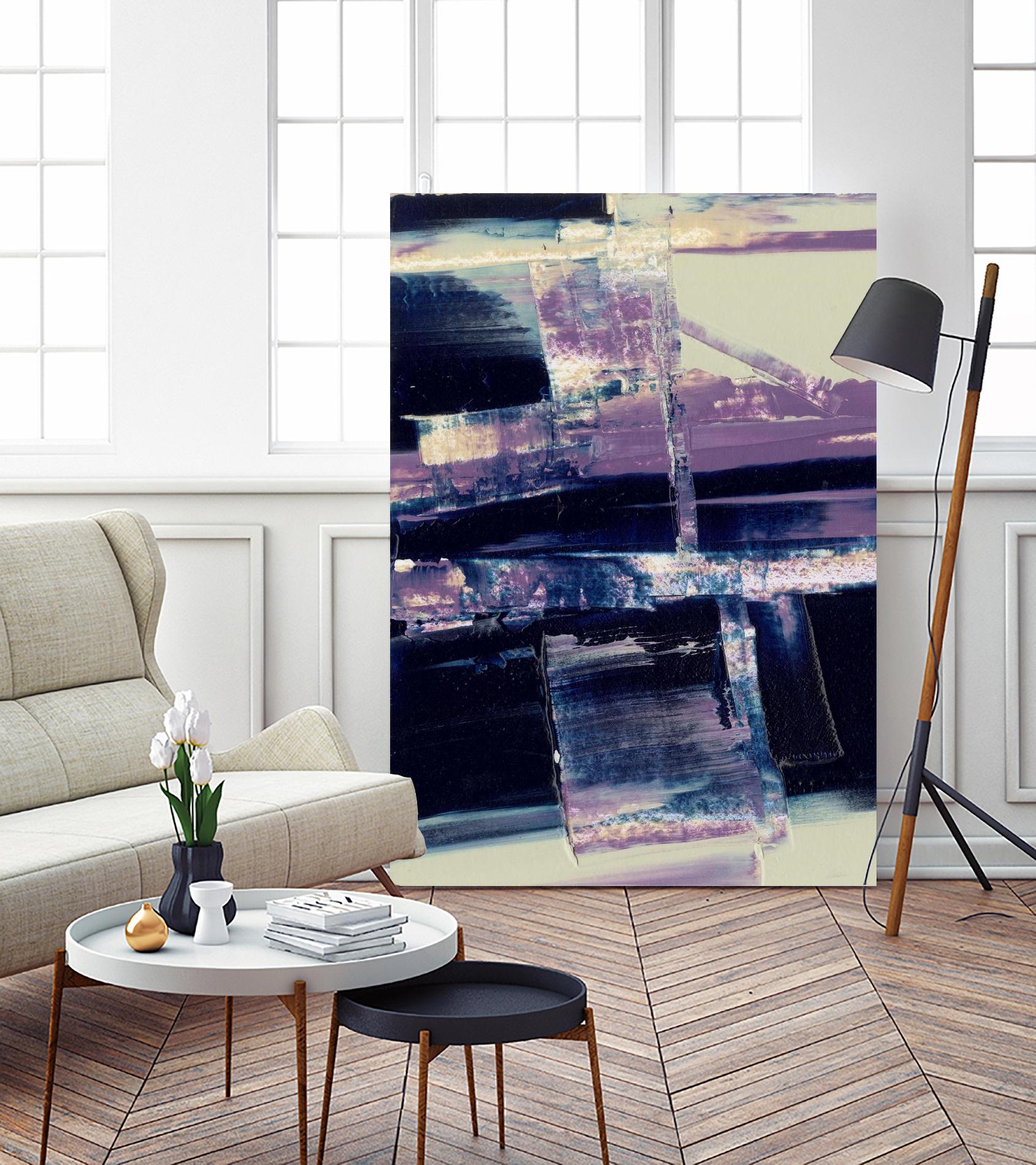 Violet Fusion I by Sharon Gordon on GIANT ART - pink abstract