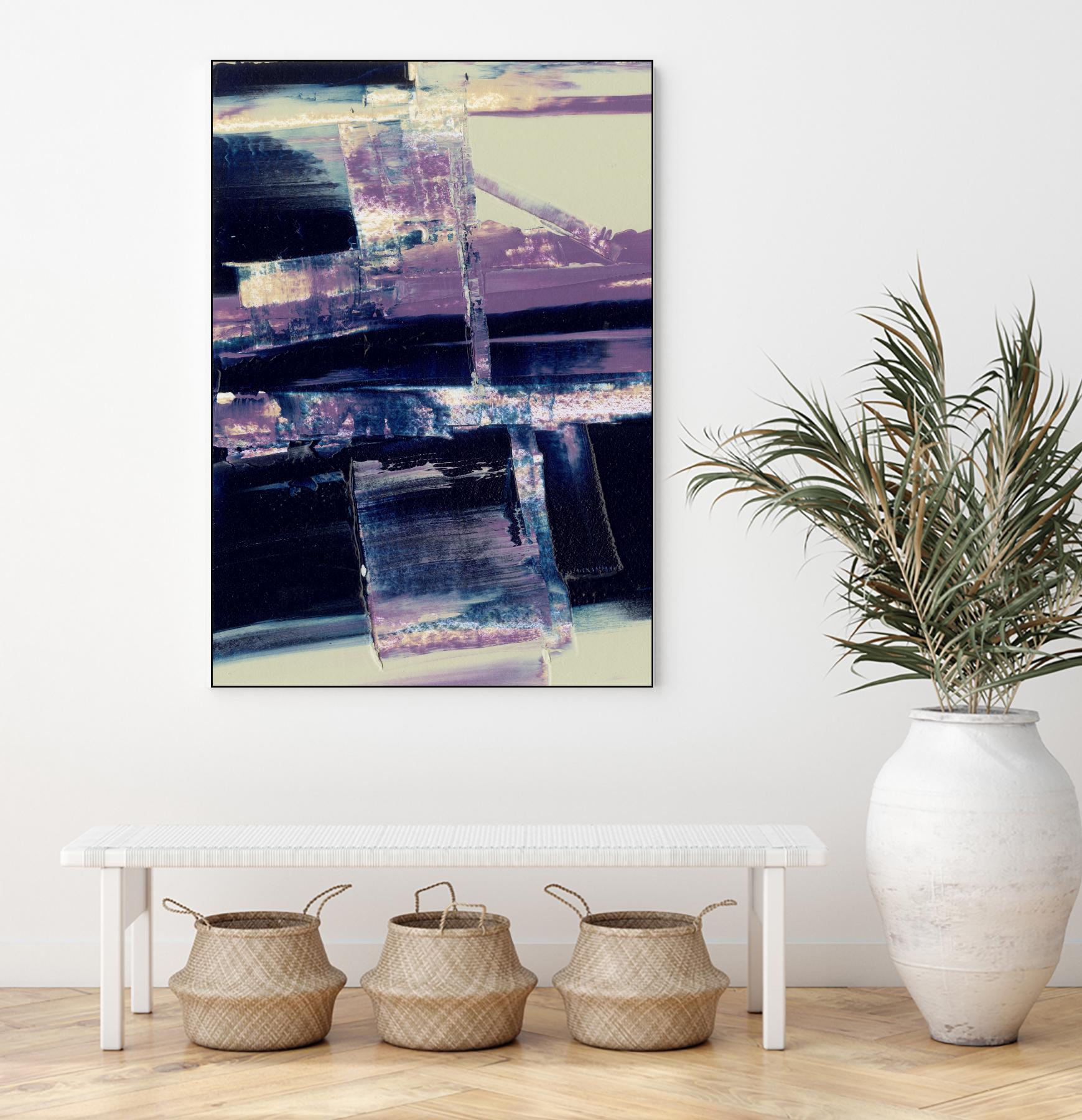 Violet Fusion I by Sharon Gordon on GIANT ART - pink abstract