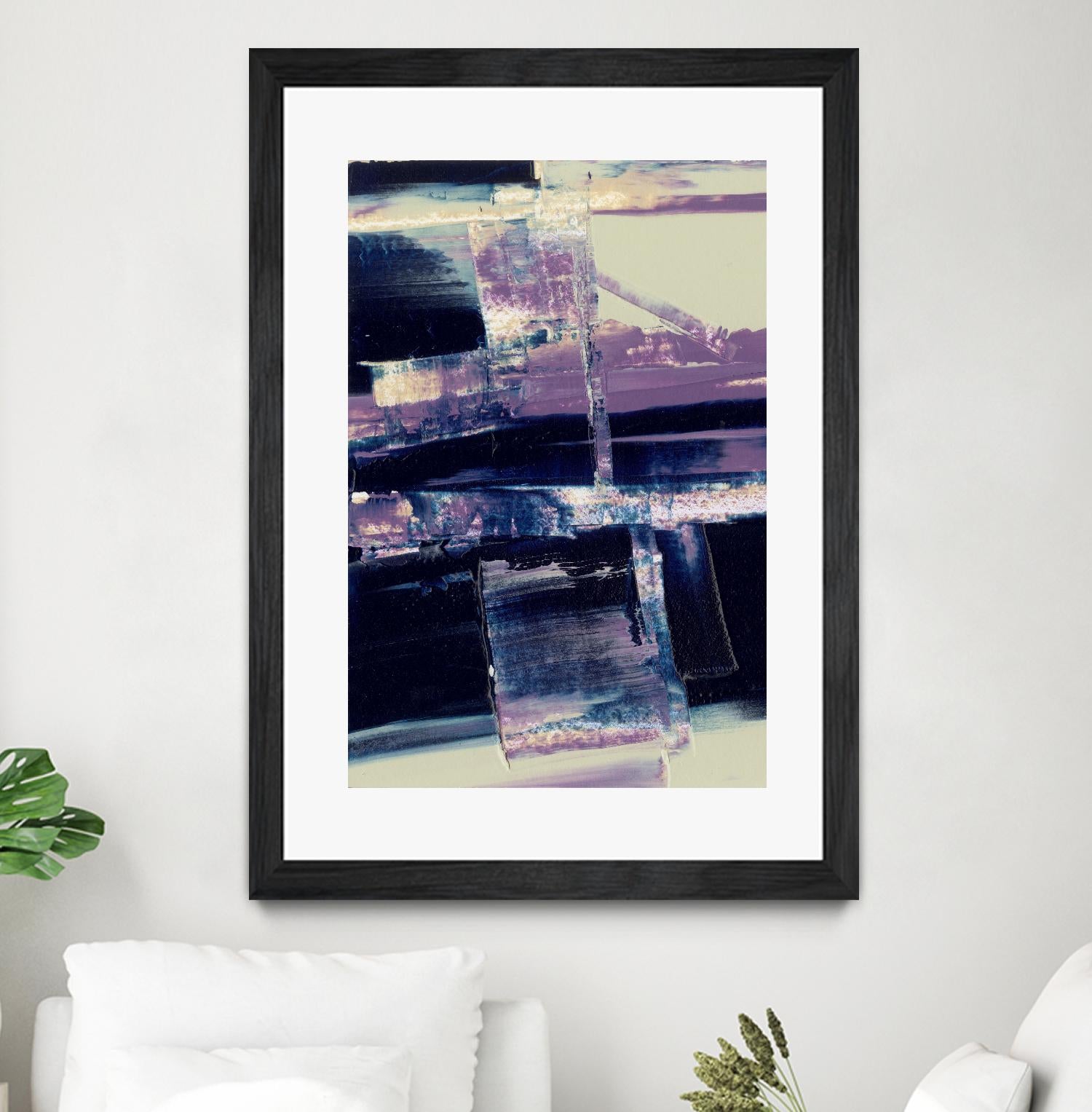 Violet Fusion I by Sharon Gordon on GIANT ART - pink abstract