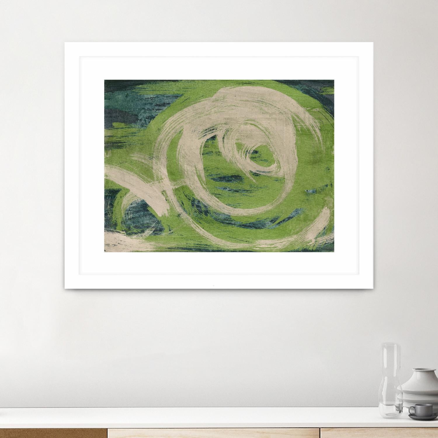 Waters Edge by Charles McMullen on GIANT ART - beige abstract