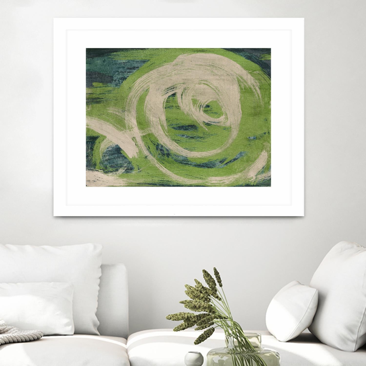 Waters Edge by Charles McMullen on GIANT ART - beige abstract