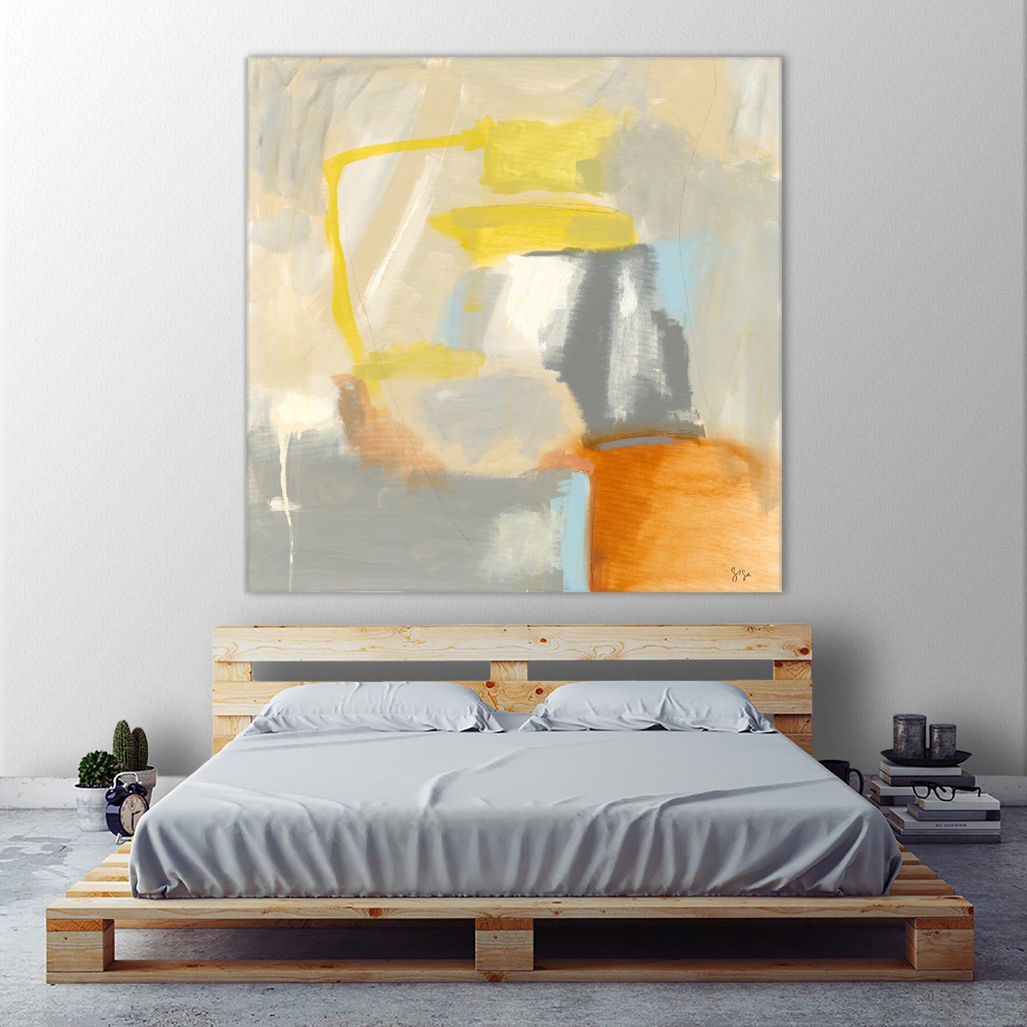 Sacred I by Sisa Jasper on GIANT ART - orange abstract
