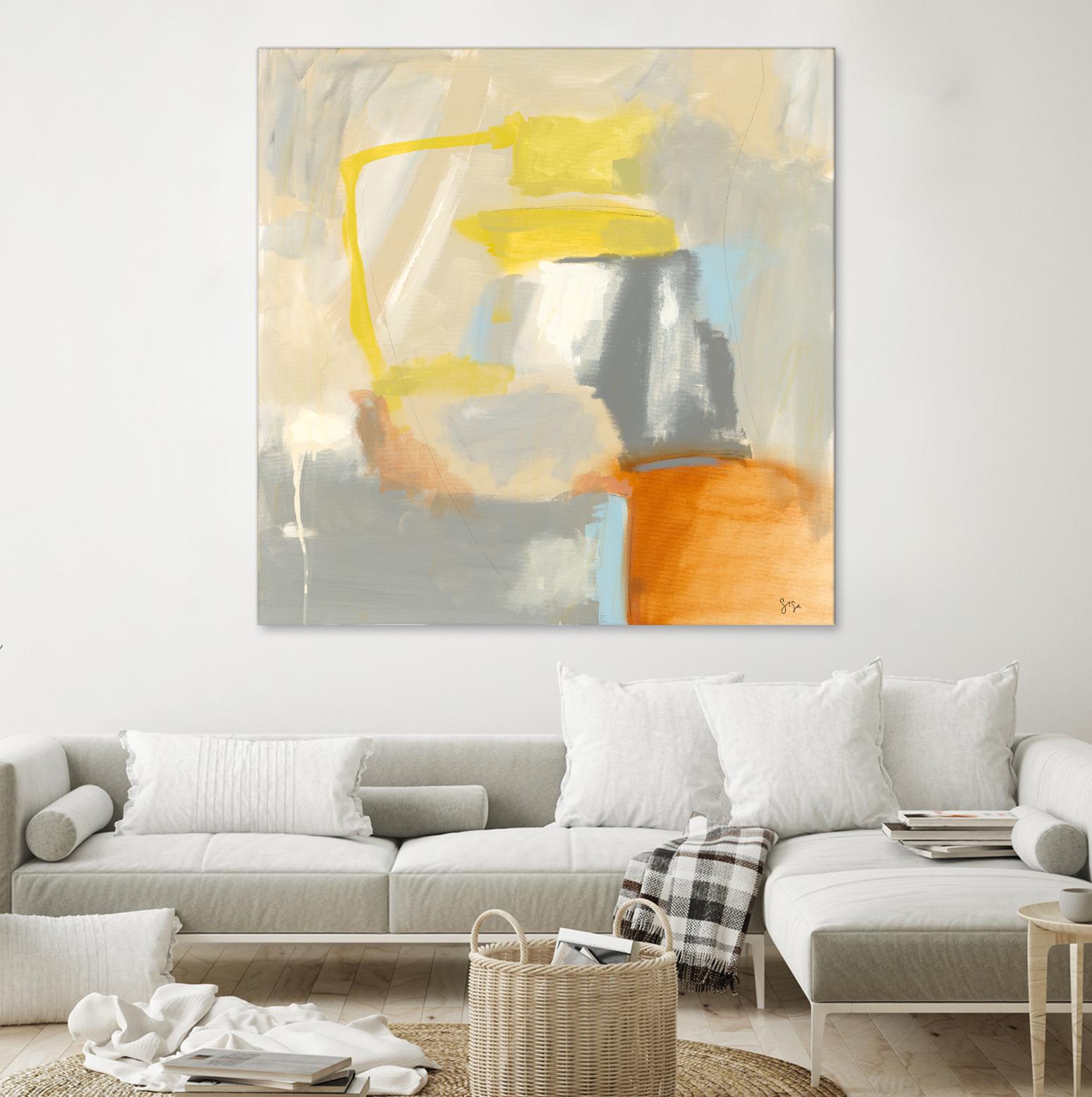 Sacred I by Sisa Jasper on GIANT ART - orange abstract