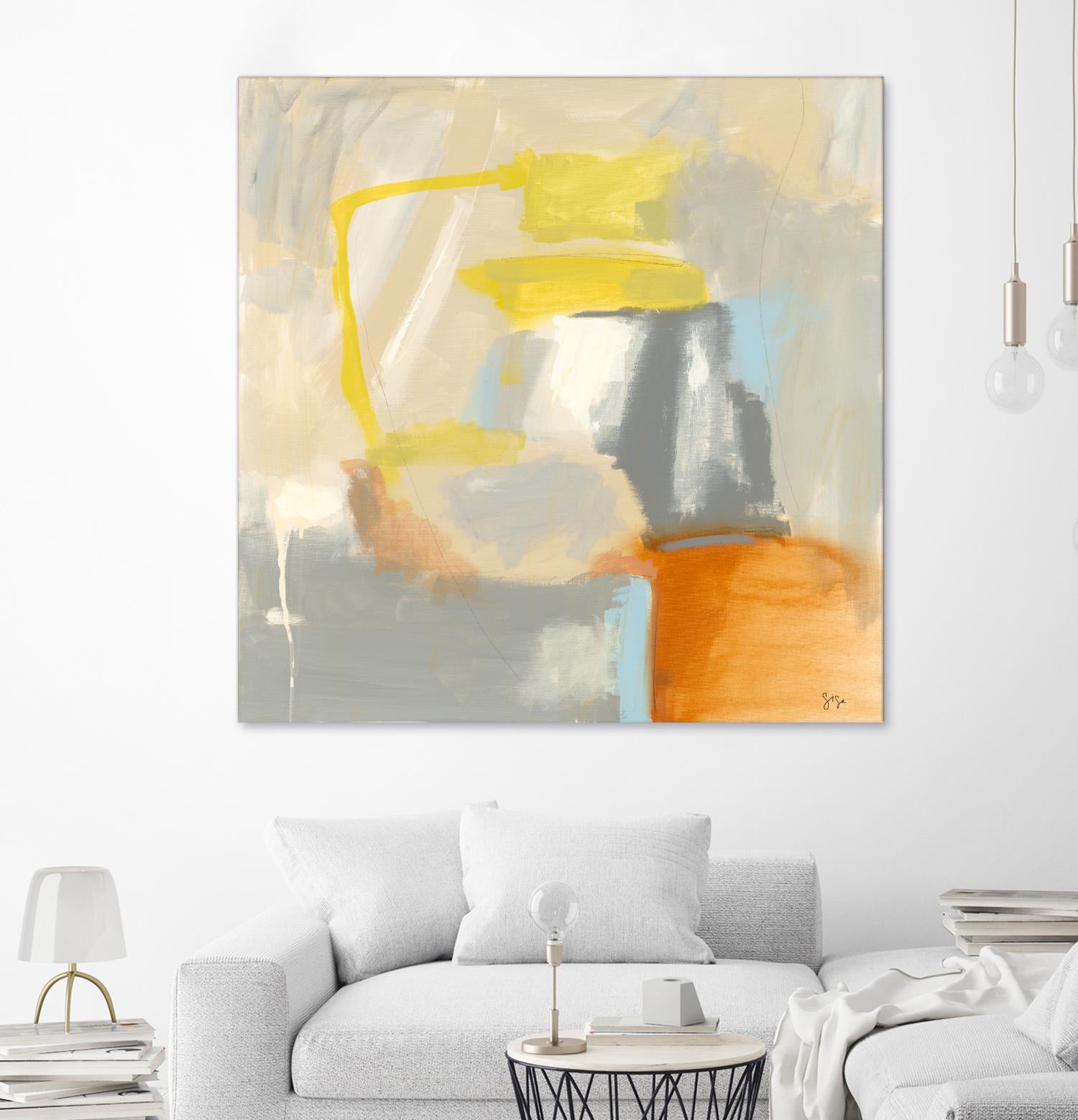 Sacred I by Sisa Jasper on GIANT ART - orange abstract