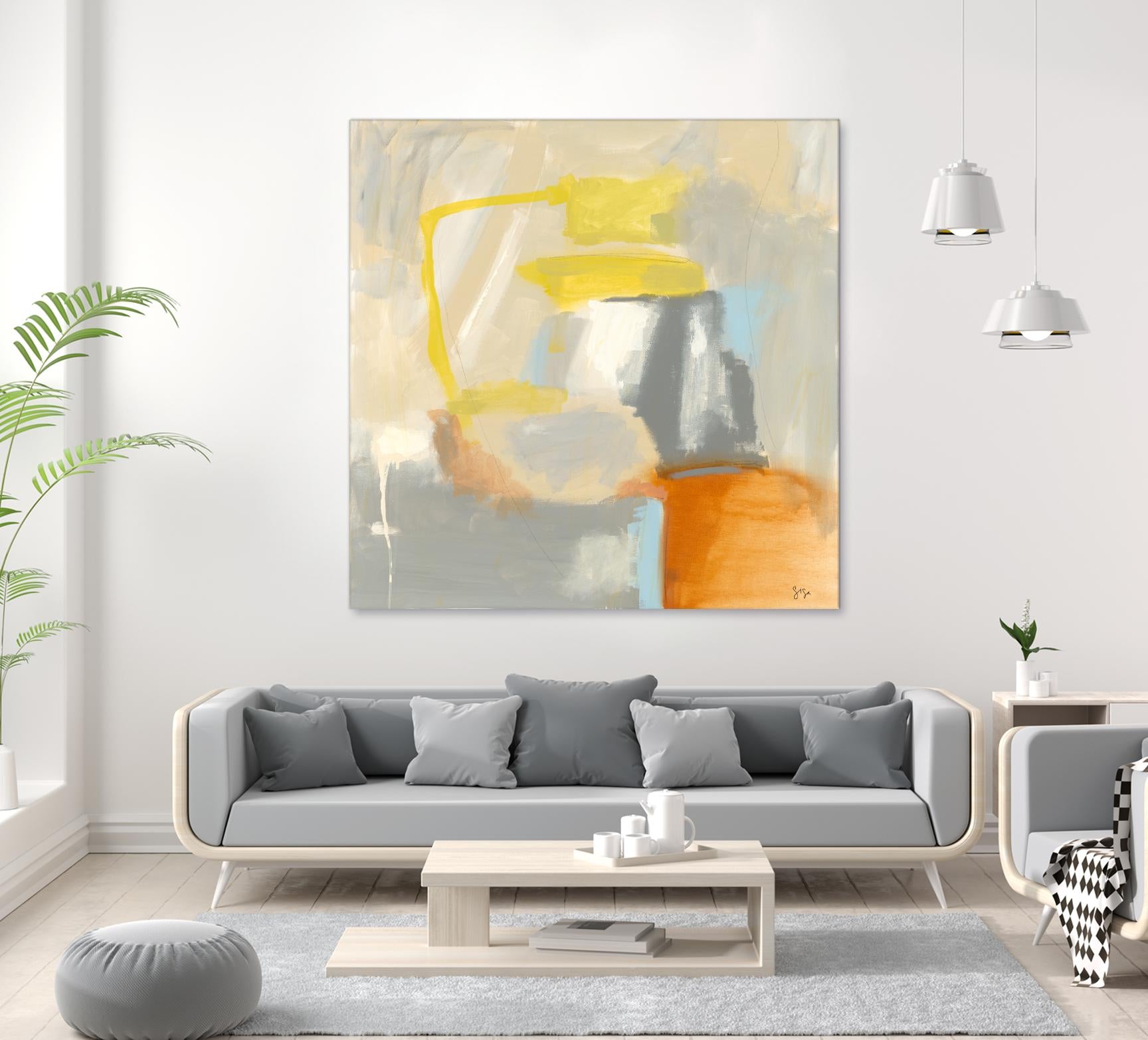 Sacred I by Sisa Jasper on GIANT ART - orange abstract
