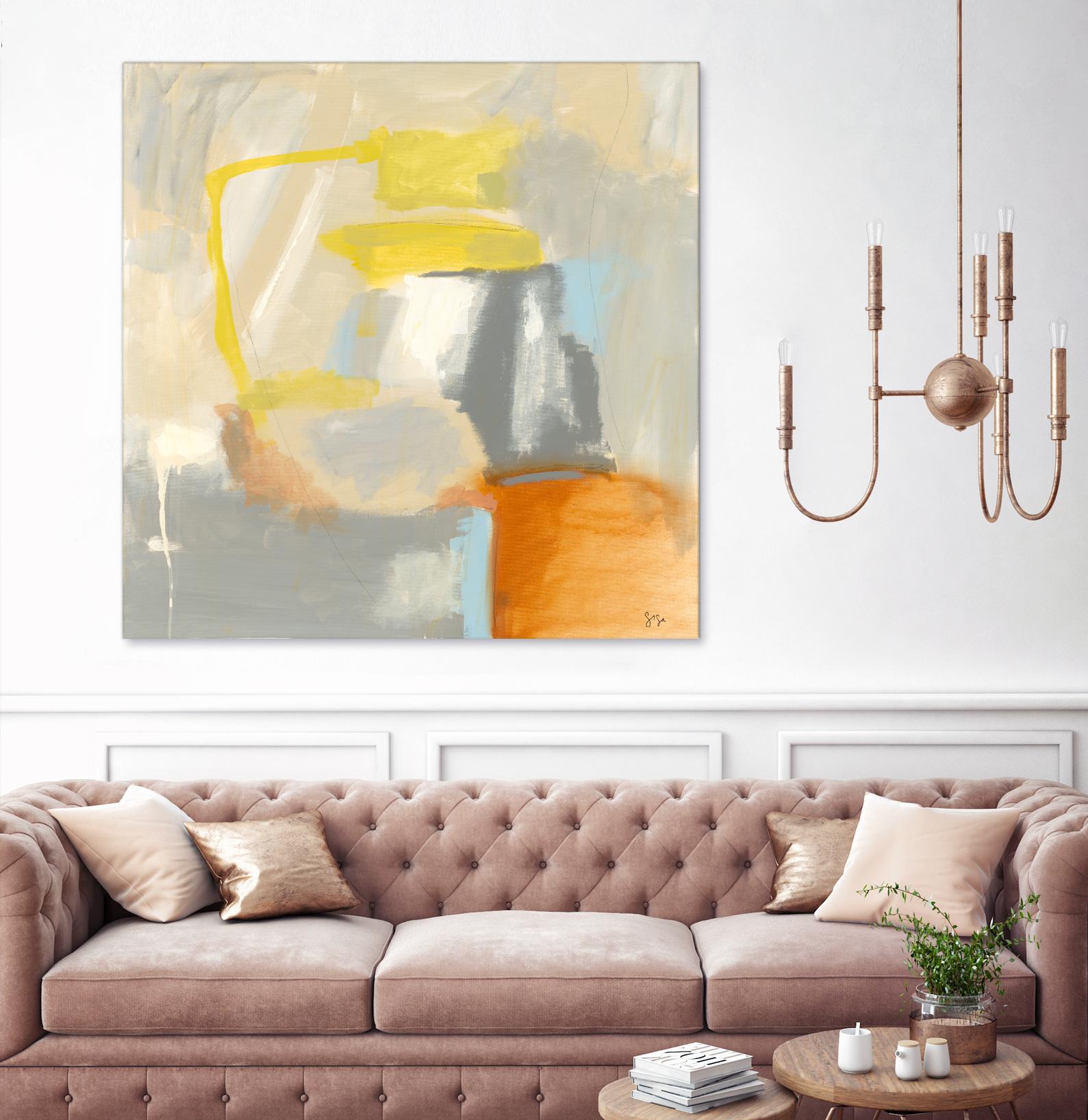 Sacred I by Sisa Jasper on GIANT ART - orange abstract