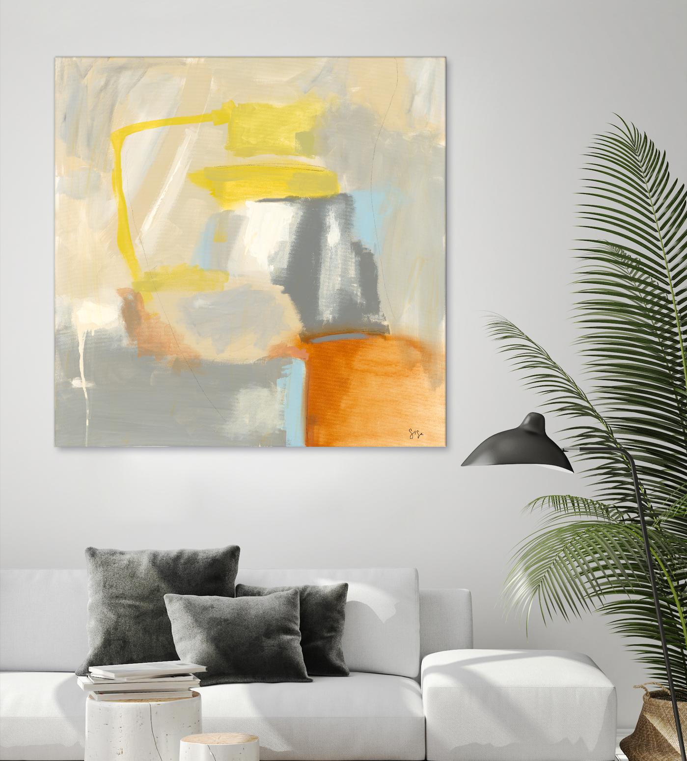 Sacred I by Sisa Jasper on GIANT ART - orange abstract