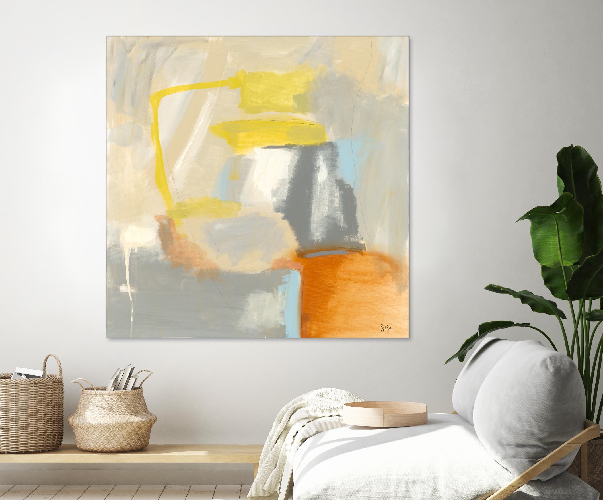 Sacred I by Sisa Jasper on GIANT ART - orange abstract
