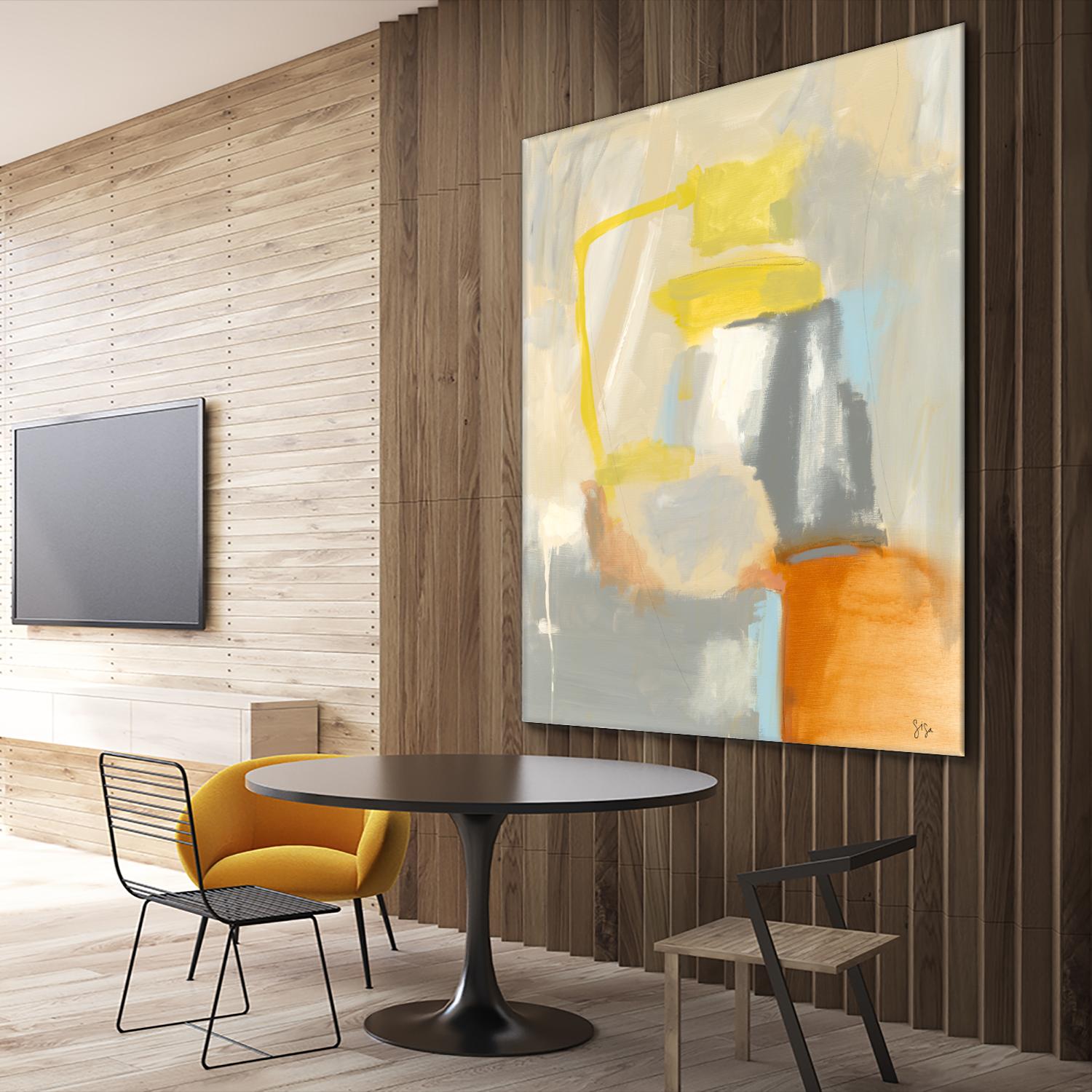 Sacred I by Sisa Jasper on GIANT ART - orange abstract