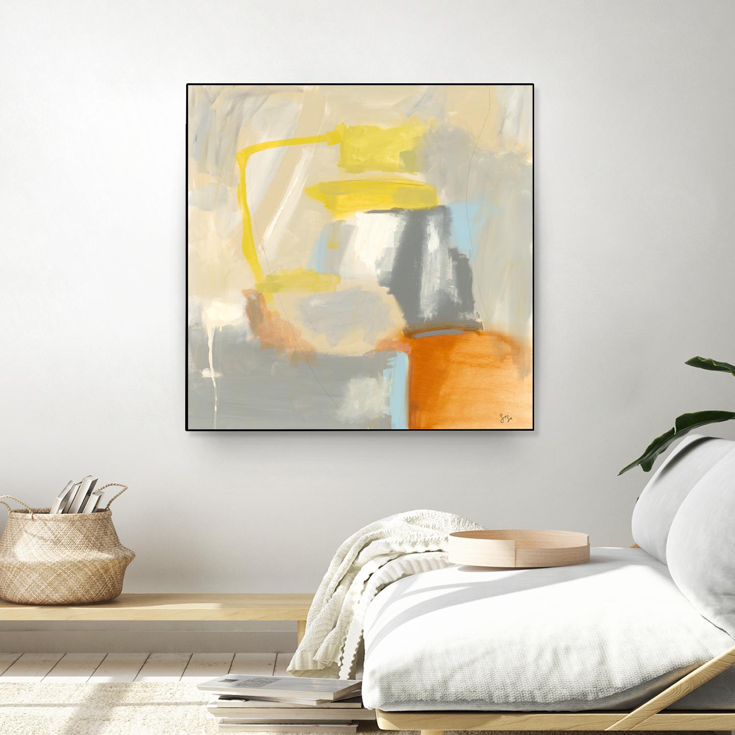 Sacred I by Sisa Jasper on GIANT ART - orange abstract