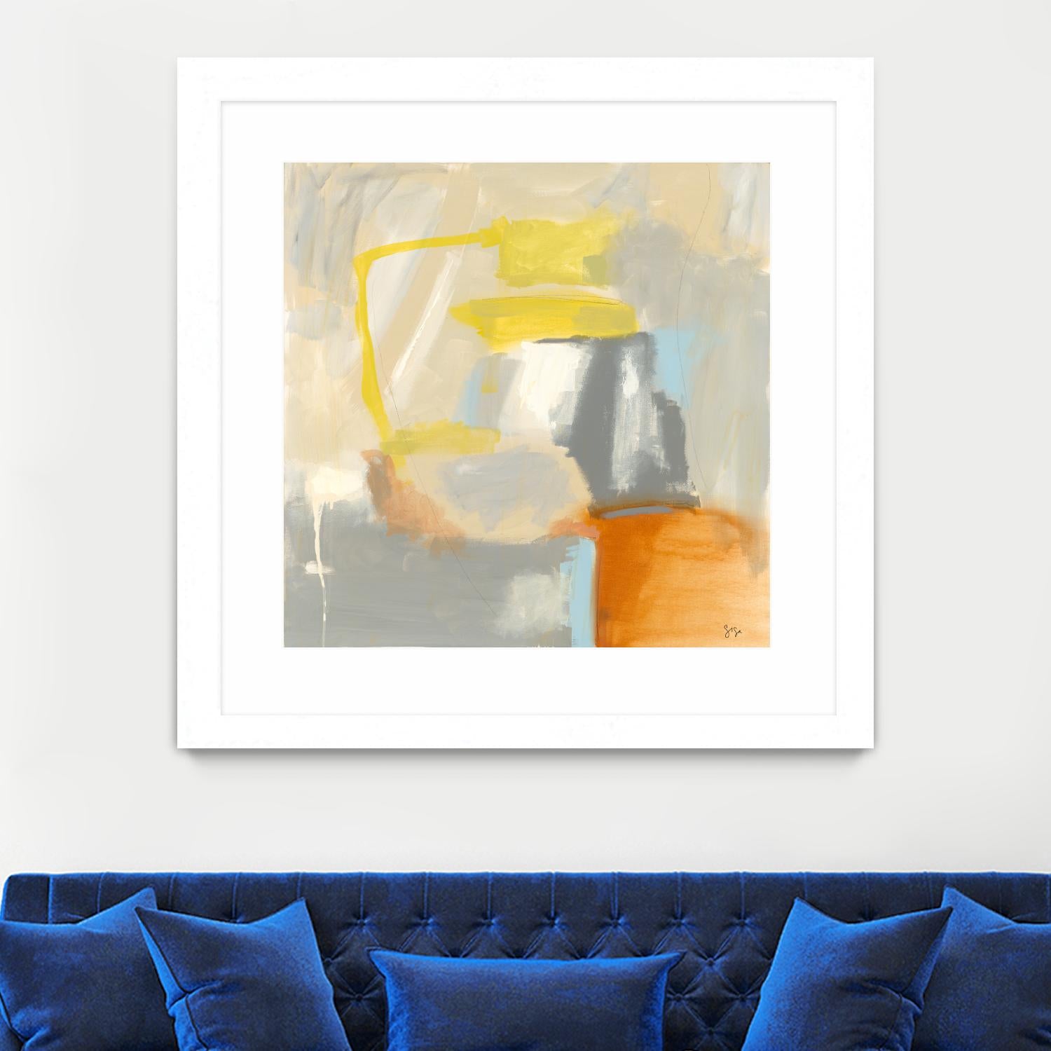 Sacred I by Sisa Jasper on GIANT ART - orange abstract