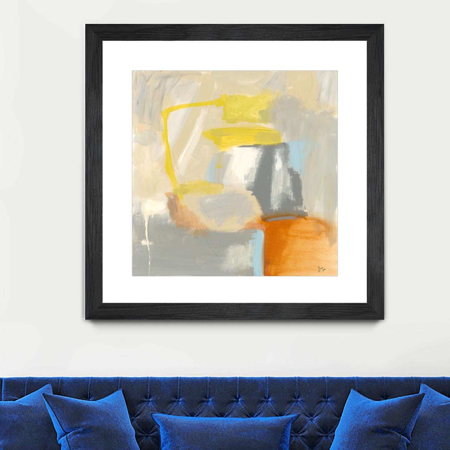 Sacred I by Sisa Jasper on GIANT ART - orange abstract