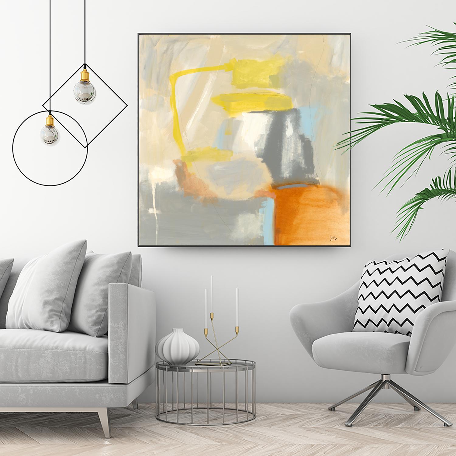 Sacred I by Sisa Jasper on GIANT ART - orange abstract