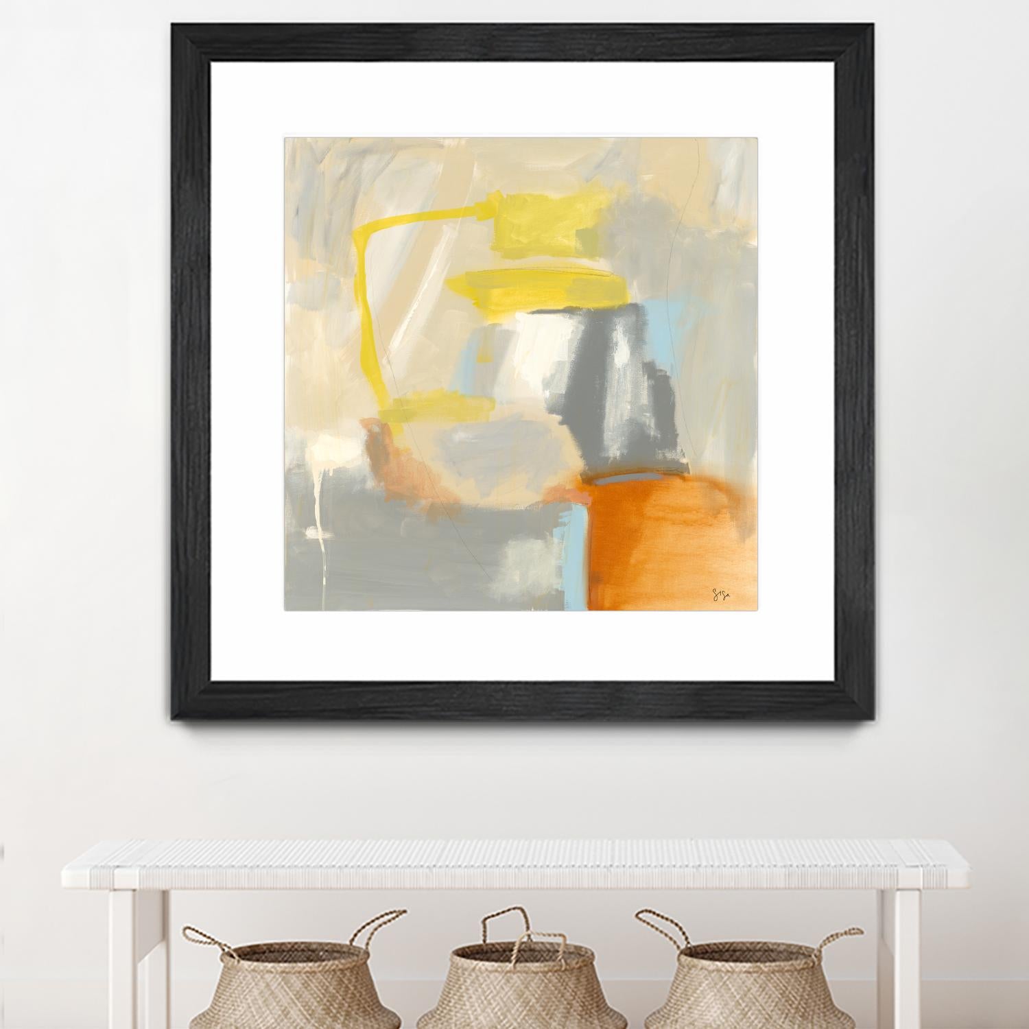 Sacred I by Sisa Jasper on GIANT ART - orange abstract