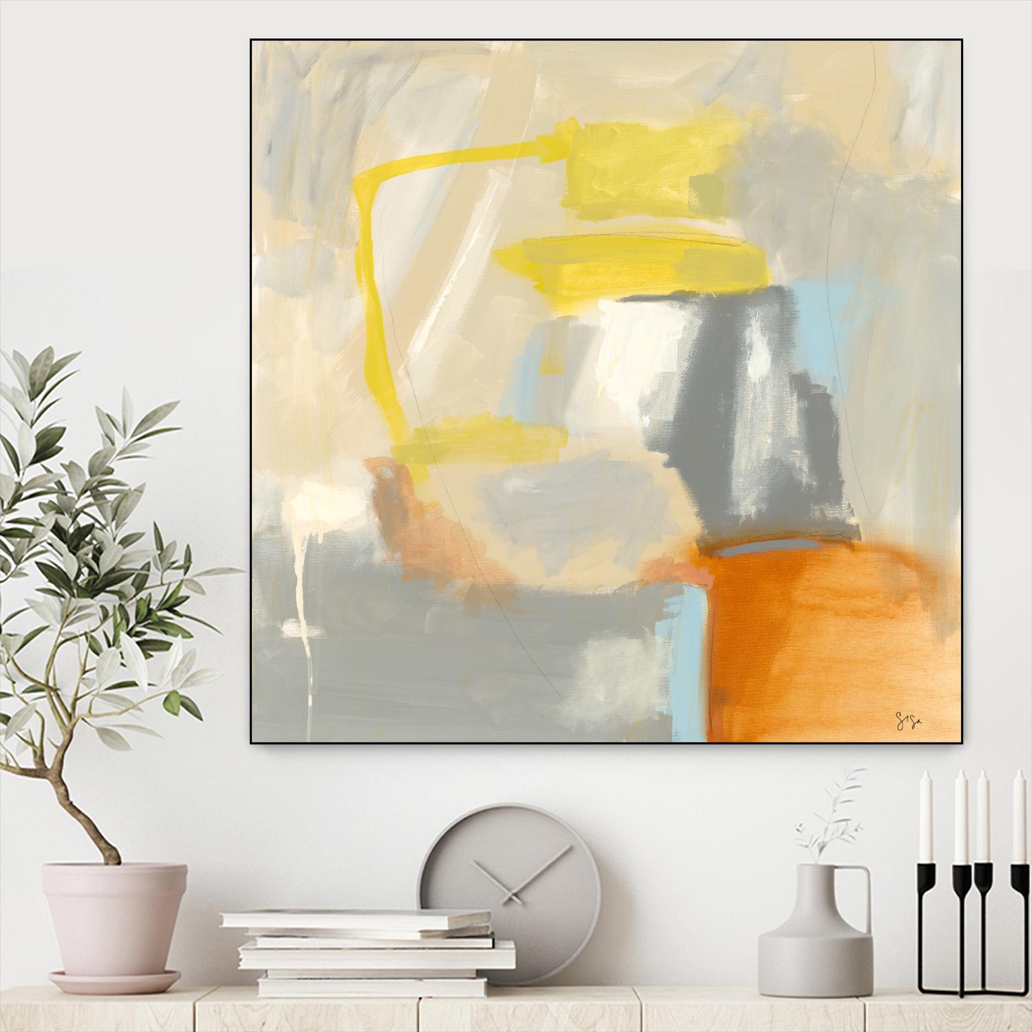Sacred I by Sisa Jasper on GIANT ART - orange abstract