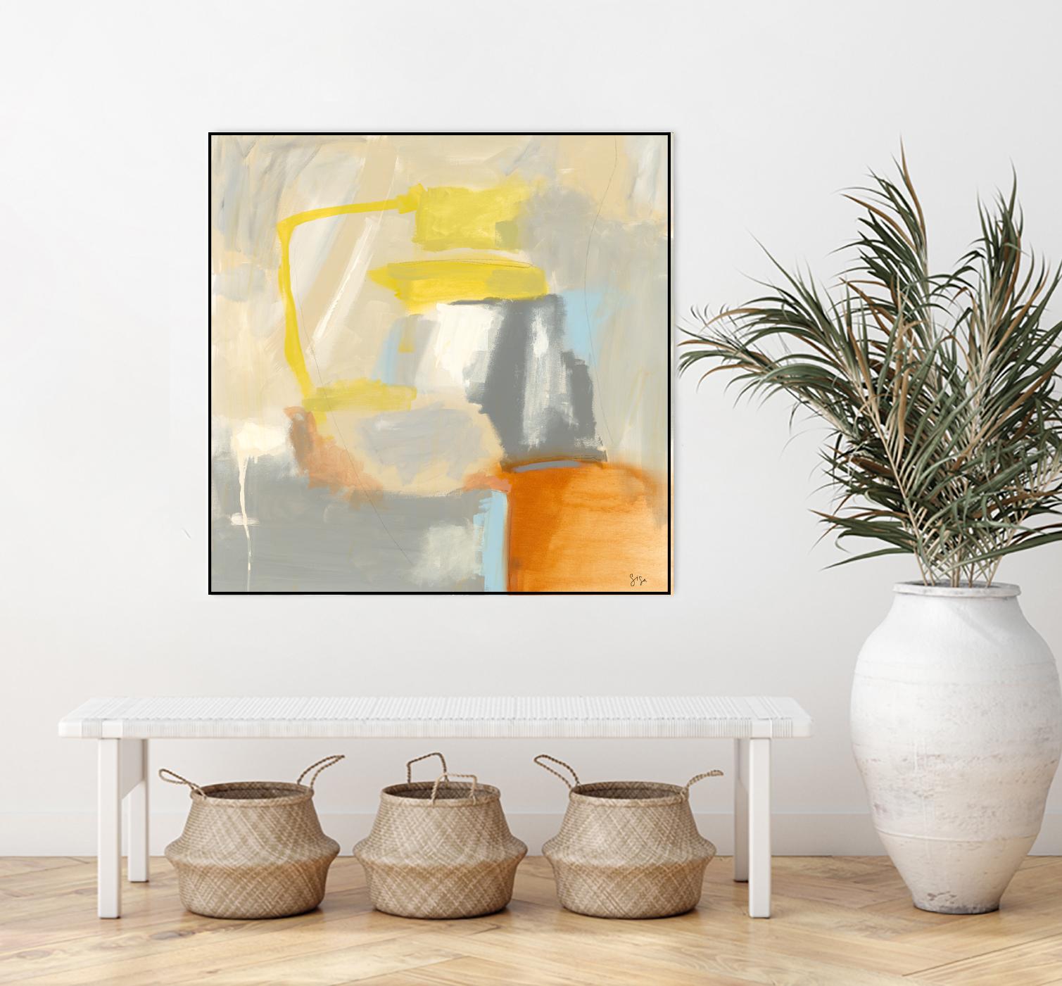 Sacred I by Sisa Jasper on GIANT ART - orange abstract