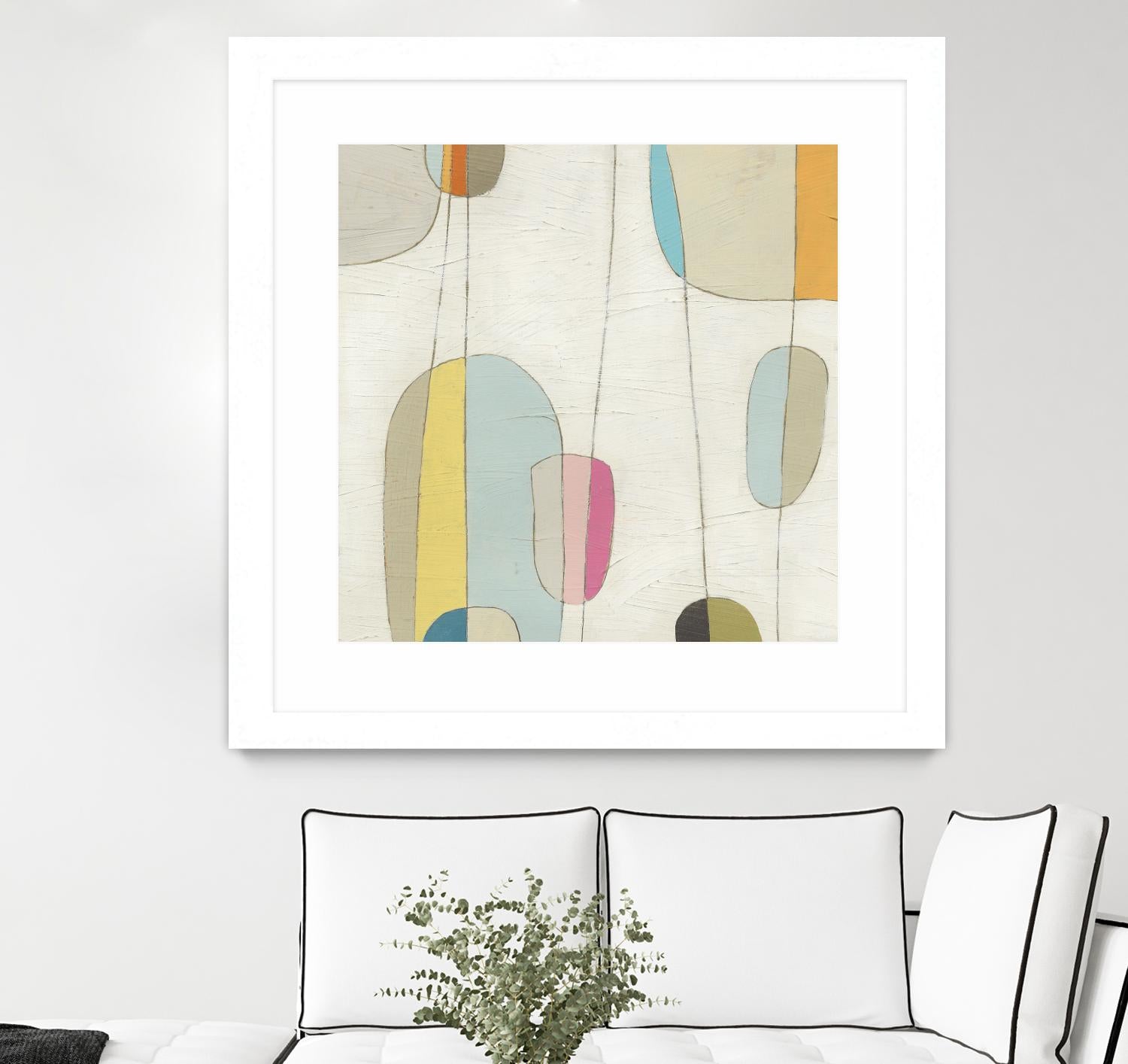 Molecular Motion IV by June Erica Vess on GIANT ART - beige shapes