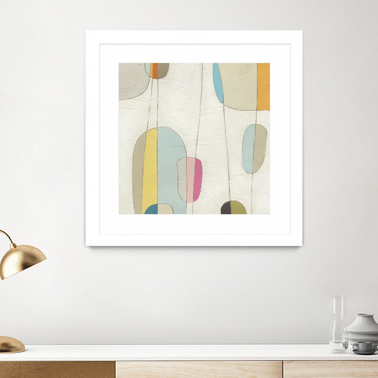 Molecular Motion IV by June Erica Vess on GIANT ART - beige shapes