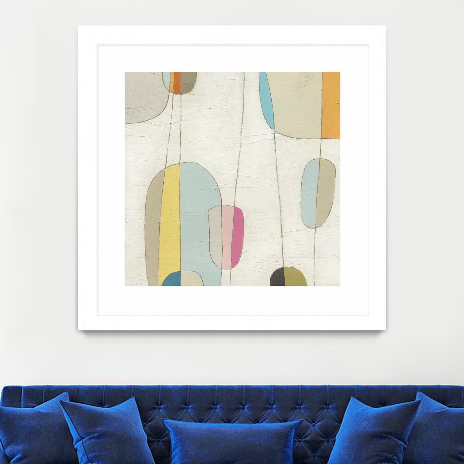 Molecular Motion IV by June Erica Vess on GIANT ART - beige shapes