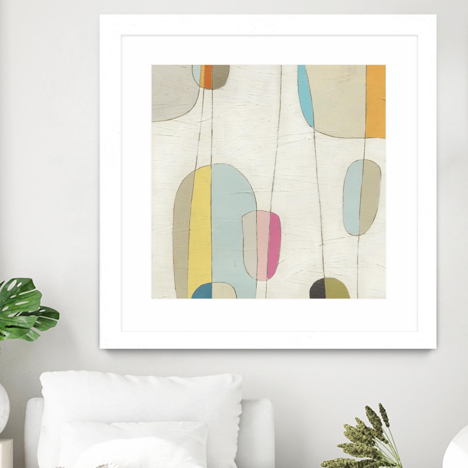 Molecular Motion IV by June Erica Vess on GIANT ART - beige shapes