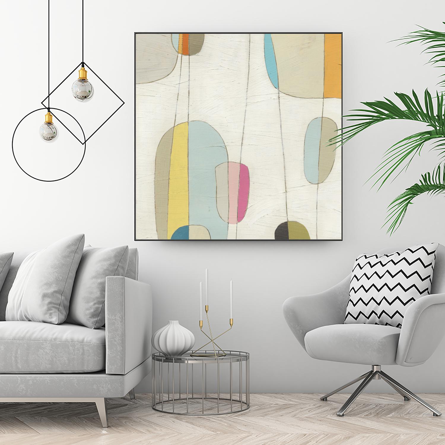 Molecular Motion IV by June Erica Vess on GIANT ART - beige shapes