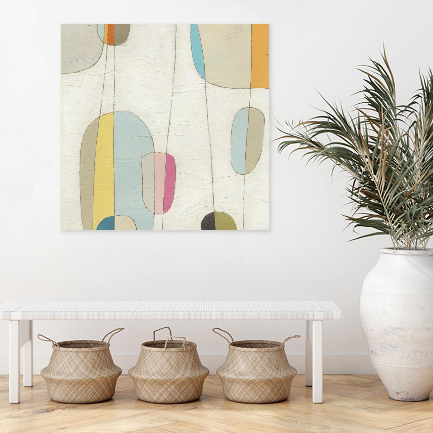 Molecular Motion IV by June Erica Vess on GIANT ART - beige shapes