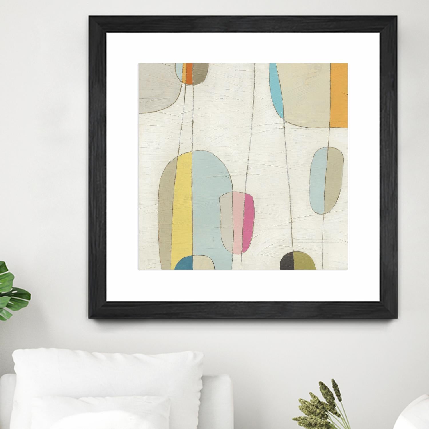 Molecular Motion IV by June Erica Vess on GIANT ART - beige shapes