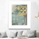 Dots and Stars II by Megan Meagher on GIANT ART - blue abstract