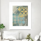 Dots and Stars II by Megan Meagher on GIANT ART - blue abstract