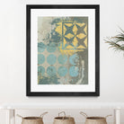 Dots and Stars II by Megan Meagher on GIANT ART - blue abstract