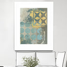 Dots and Stars II by Megan Meagher on GIANT ART - blue abstract