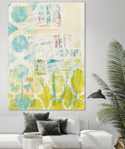 Lattice Progression I by June Erica Vess on GIANT ART - green abstract