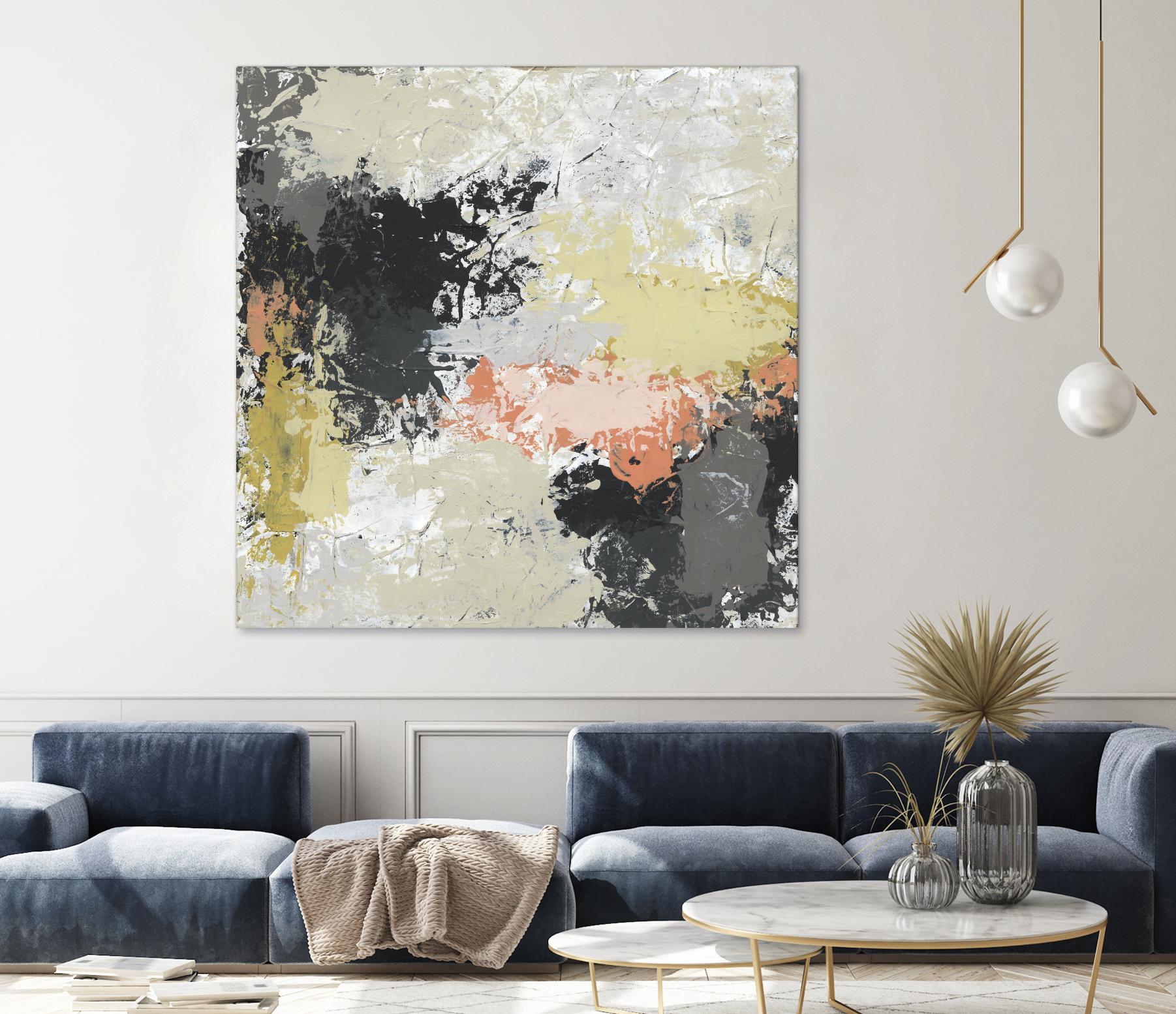 Gossamer Cloud II by June Erica Vess on GIANT ART - yellow abstract