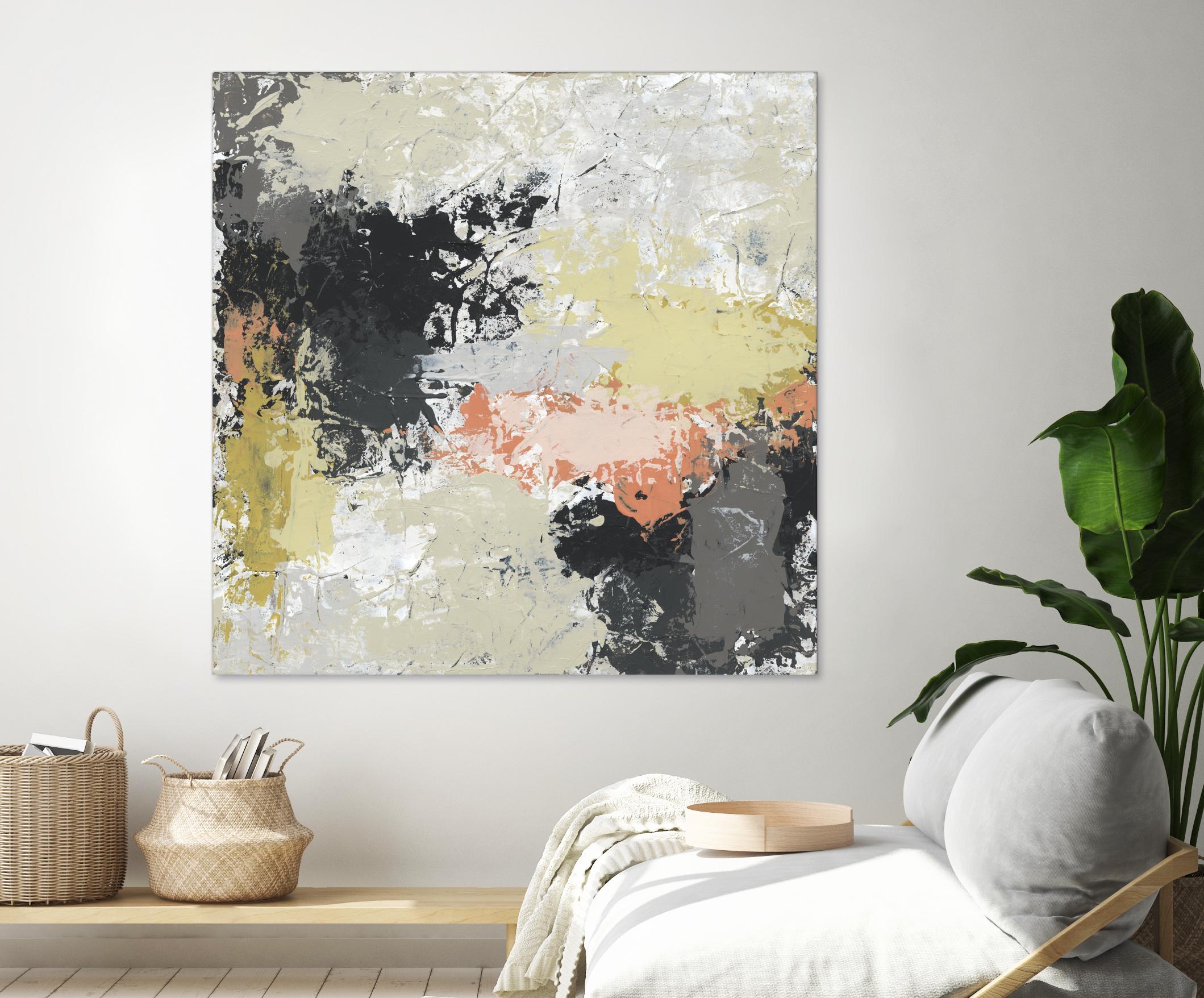 Gossamer Cloud II by June Erica Vess on GIANT ART - yellow abstract