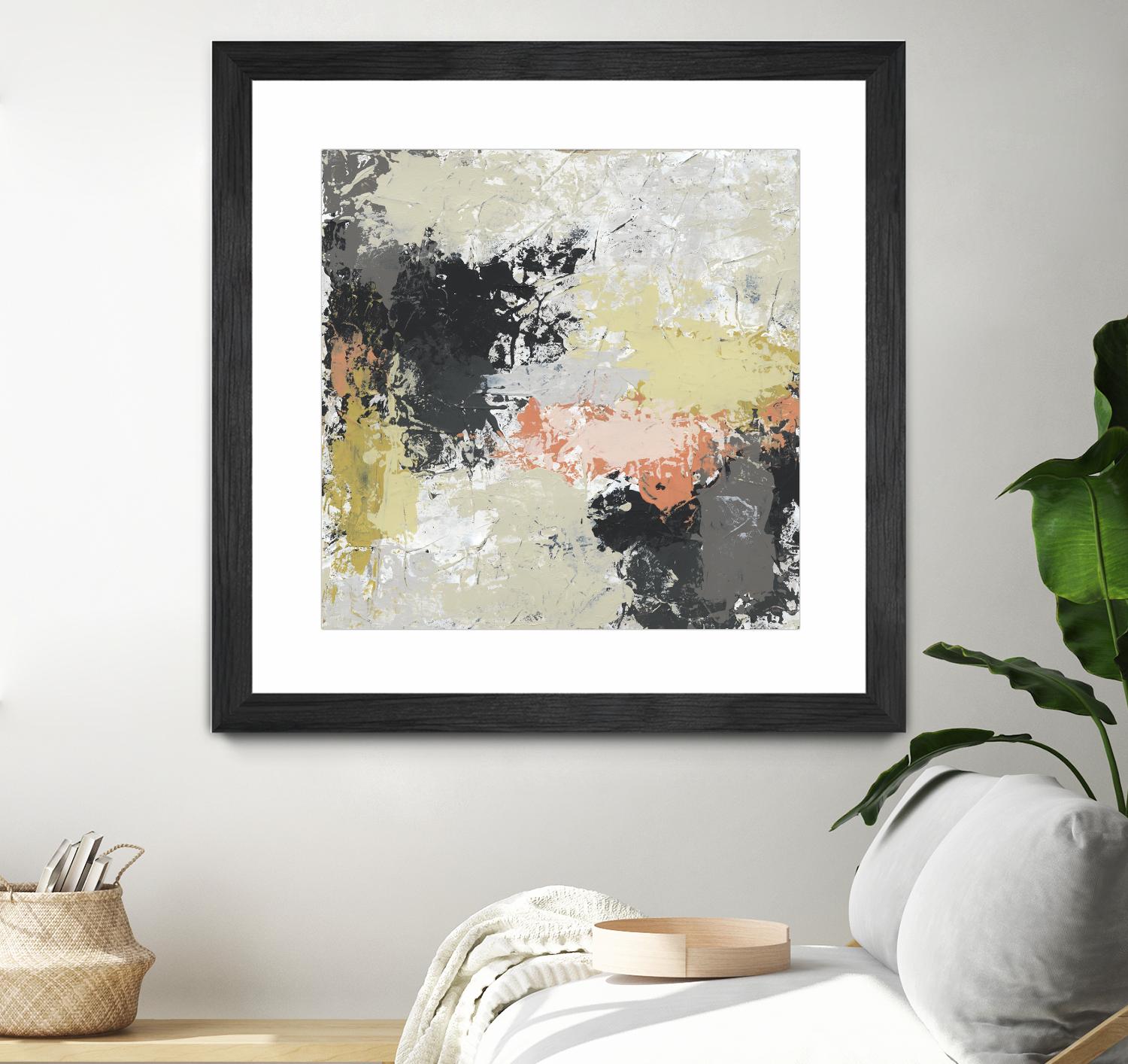 Gossamer Cloud II by June Erica Vess on GIANT ART - yellow abstract