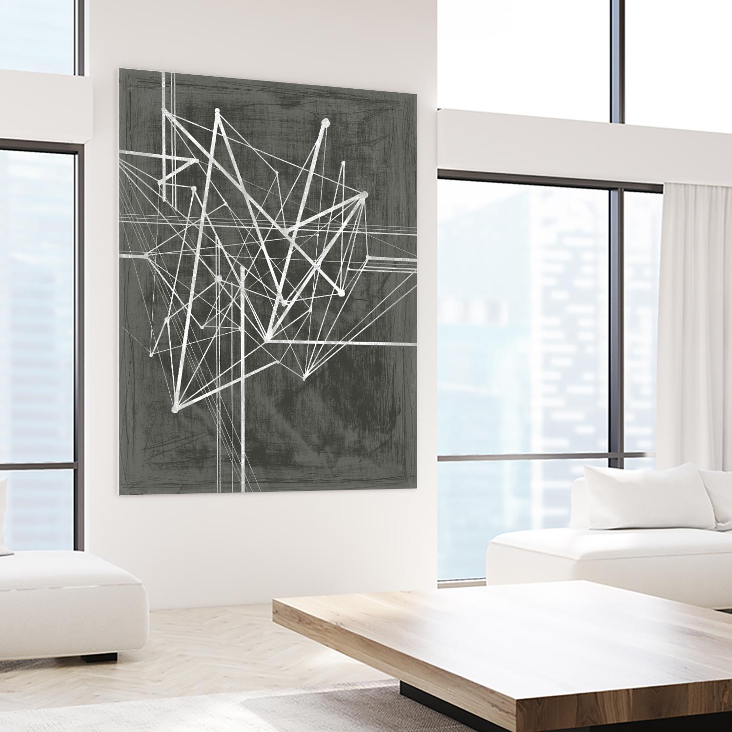 Vertices I by Ethan Harper on GIANT ART - white abstract