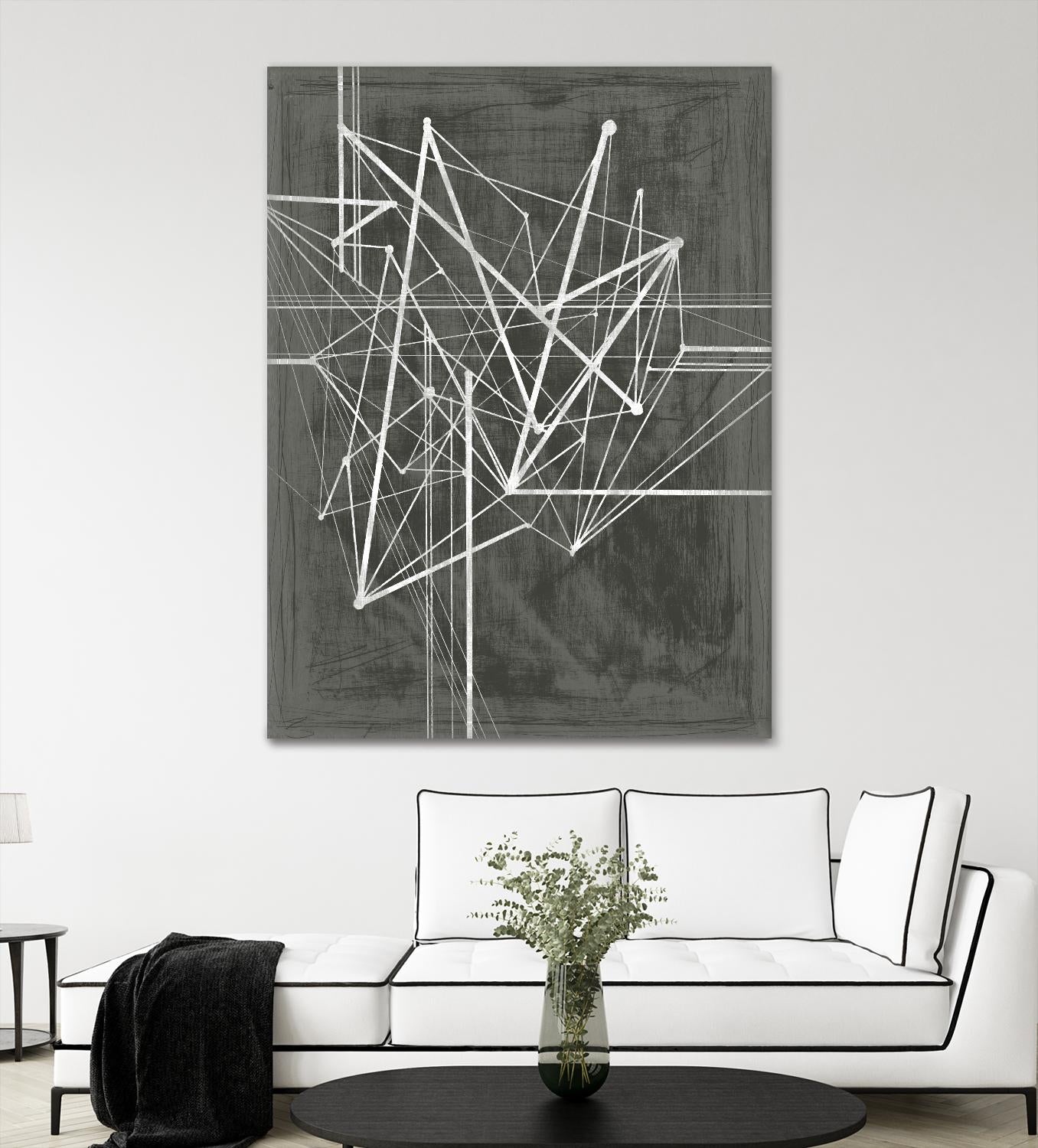 Vertices I by Ethan Harper on GIANT ART - white abstract