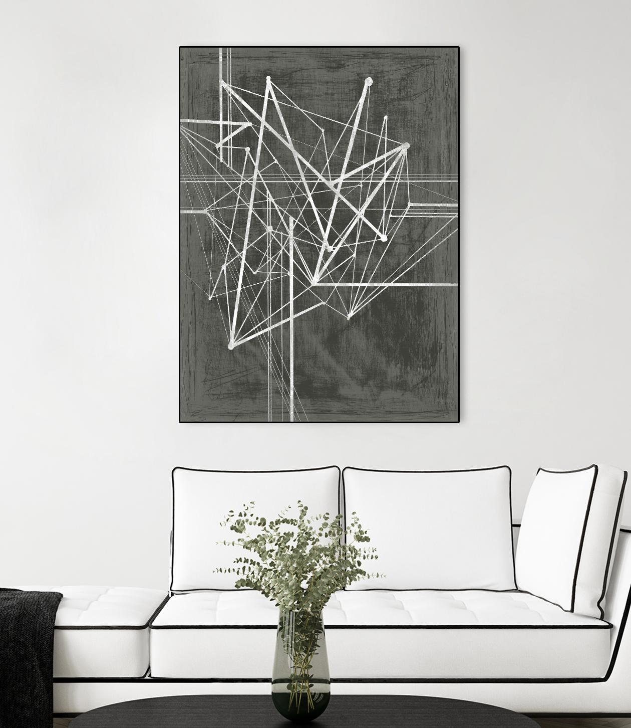 Vertices I by Ethan Harper on GIANT ART - white abstract